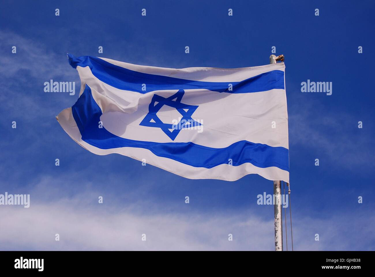 Bandera de Israel Foto de stock
