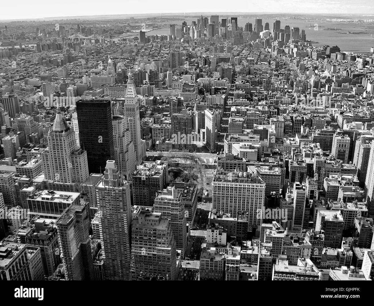 ciudad negra Foto de stock