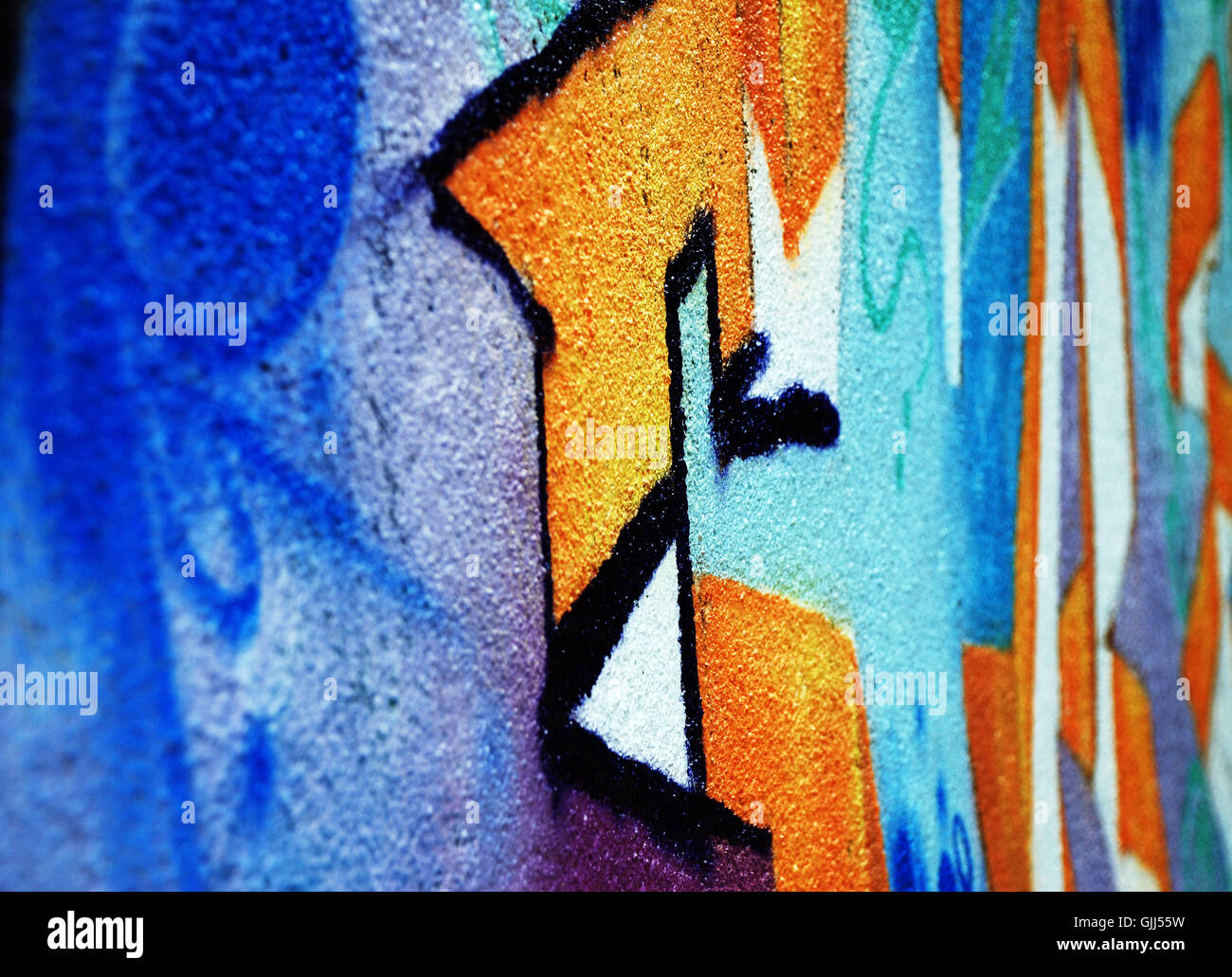 Daub arte graffiti Foto de stock