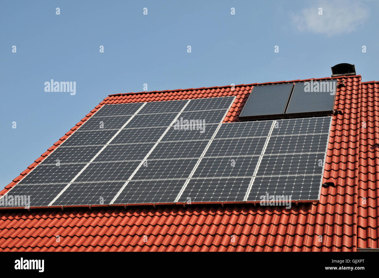 energía solar Foto de stock