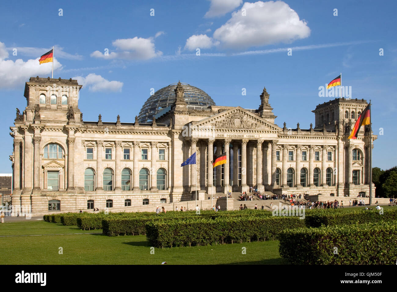 El Parlamento Bundestag (Cámara Baja del Parlamento alemán) Foto de stock