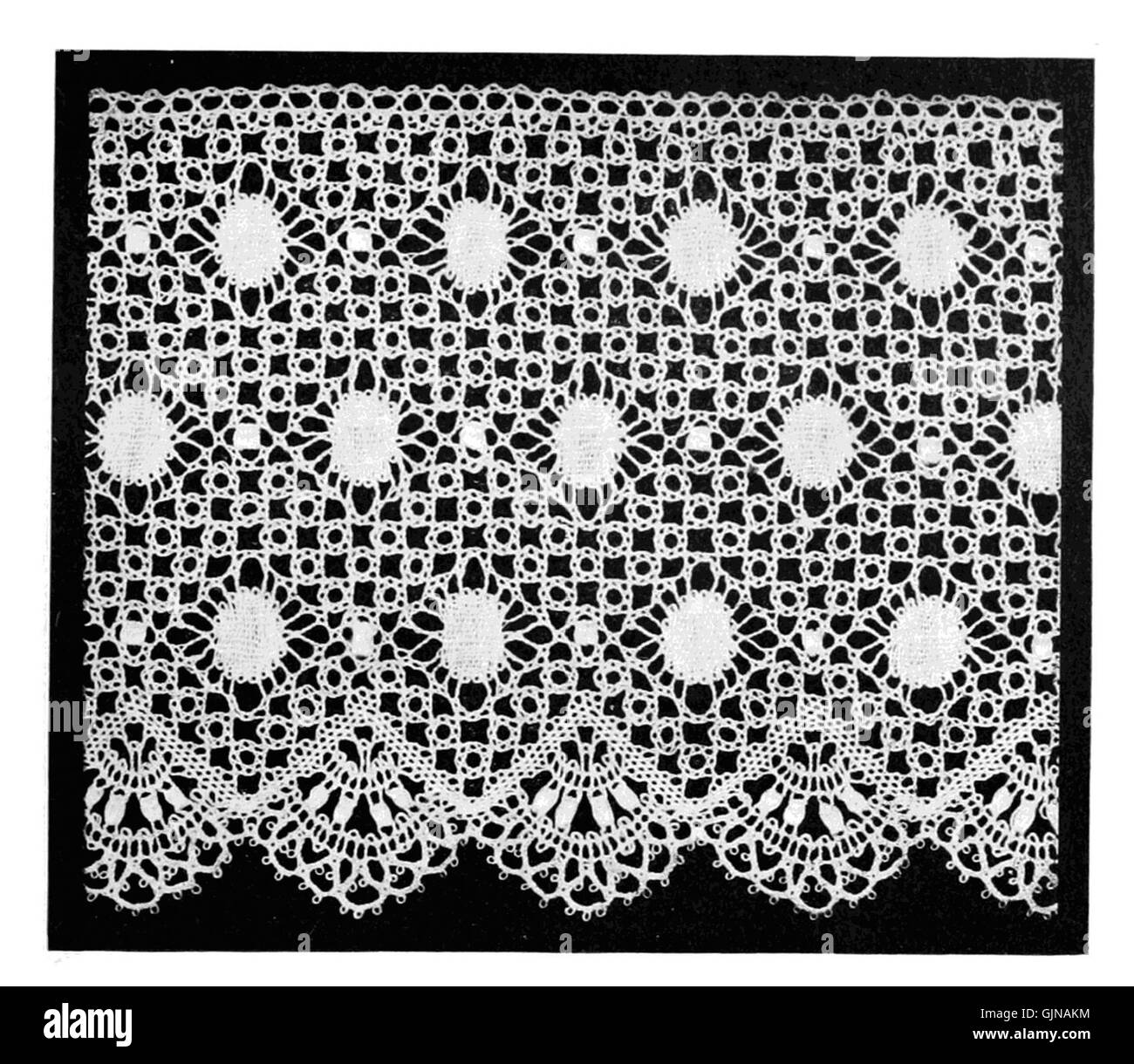 Encaje de torchon Imágenes de stock en blanco y negro - Alamy