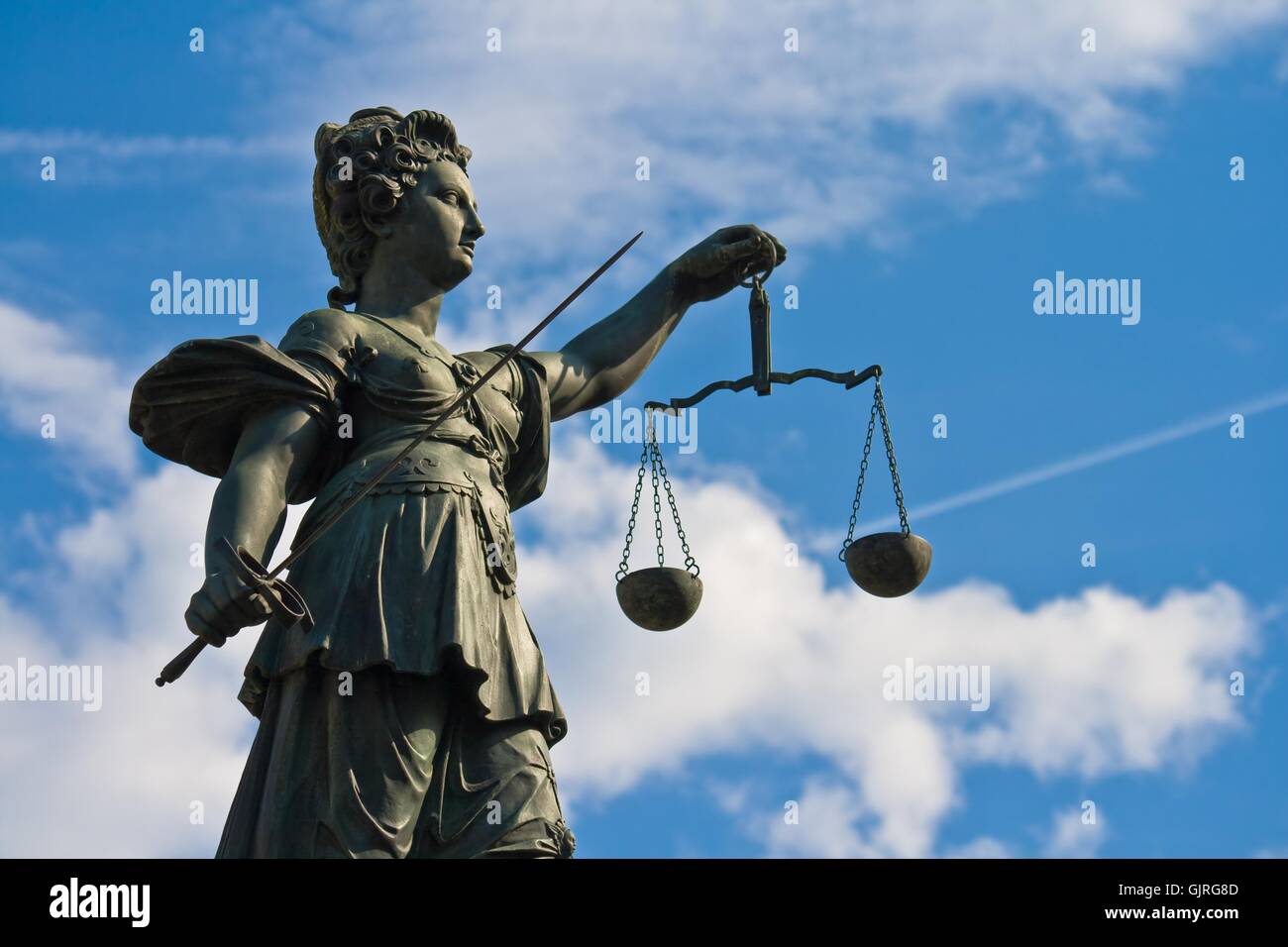 Ley justicia frankfort Foto de stock