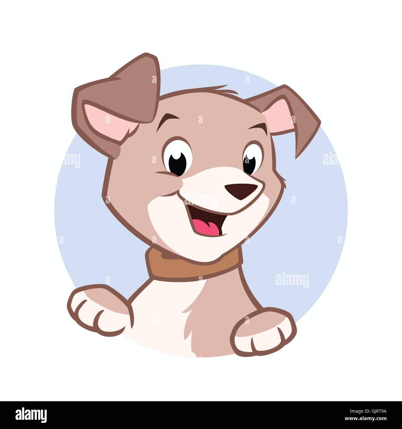 Perro de dibujos animados Imagen Vector de stock - Alamy