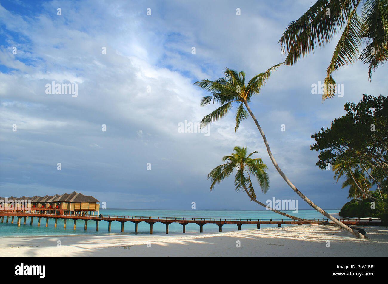 Cielo Paraiso Maldivas Foto de stock