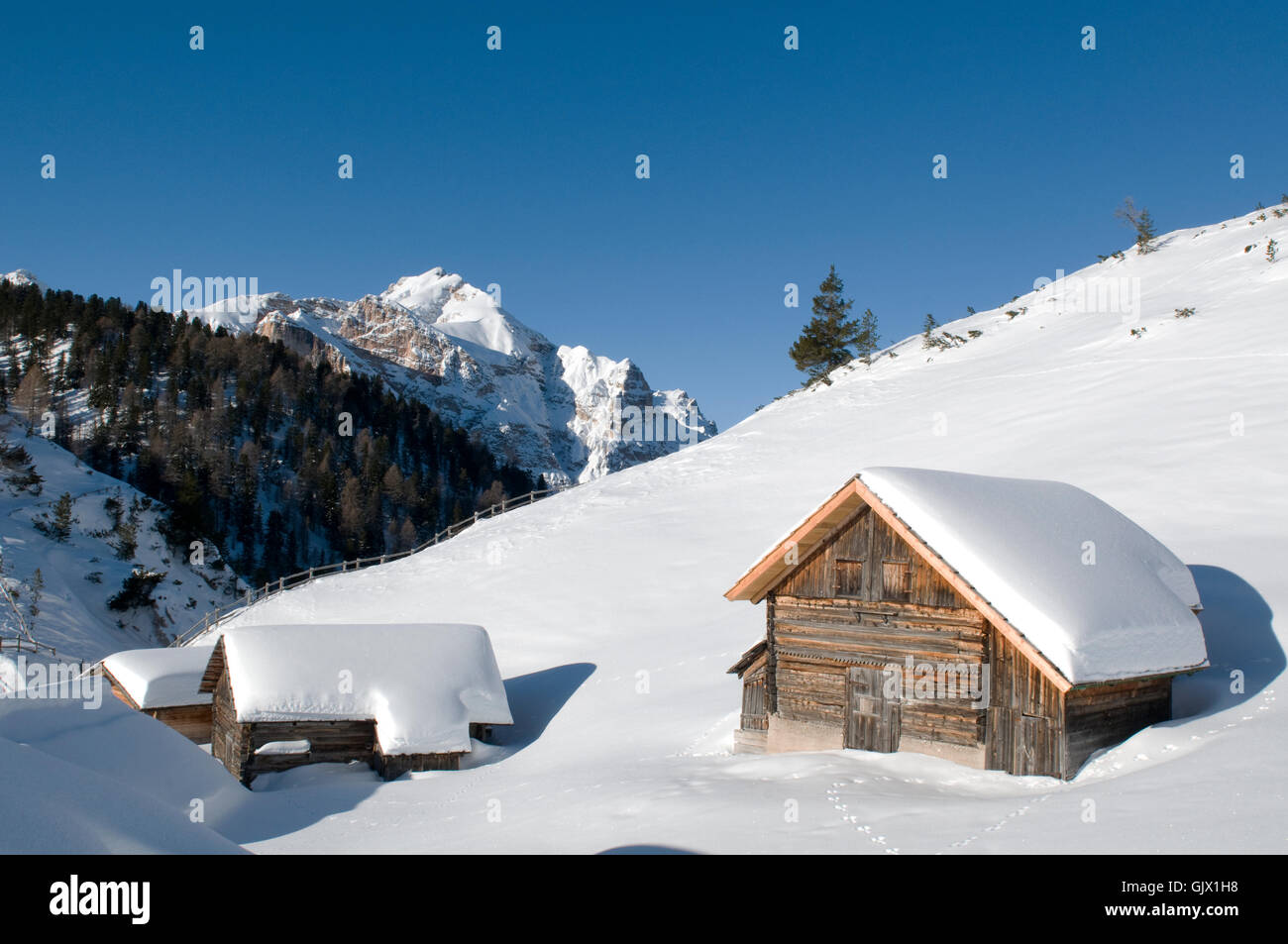 Tirol del sur vista Foto de stock