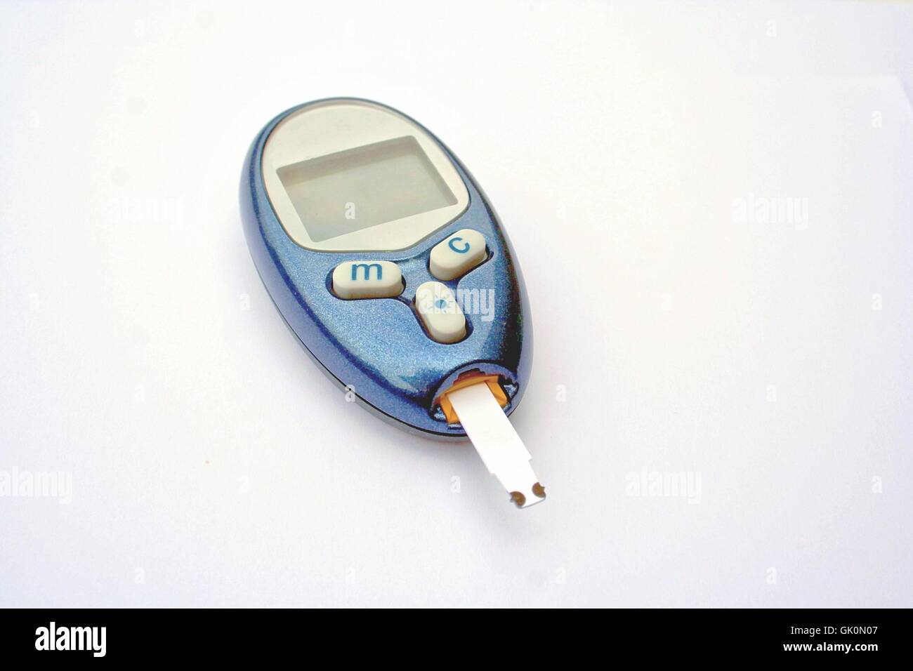 medidor de diabetes Foto de stock