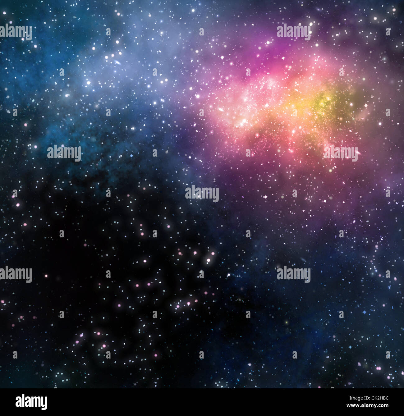 Espacio profundo estrellas Foto de stock
