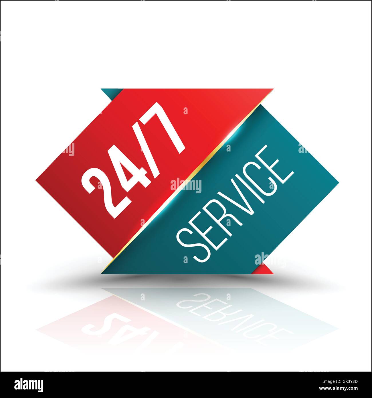 Los servicios de emergencia las 24 horas del icono. Ilustración