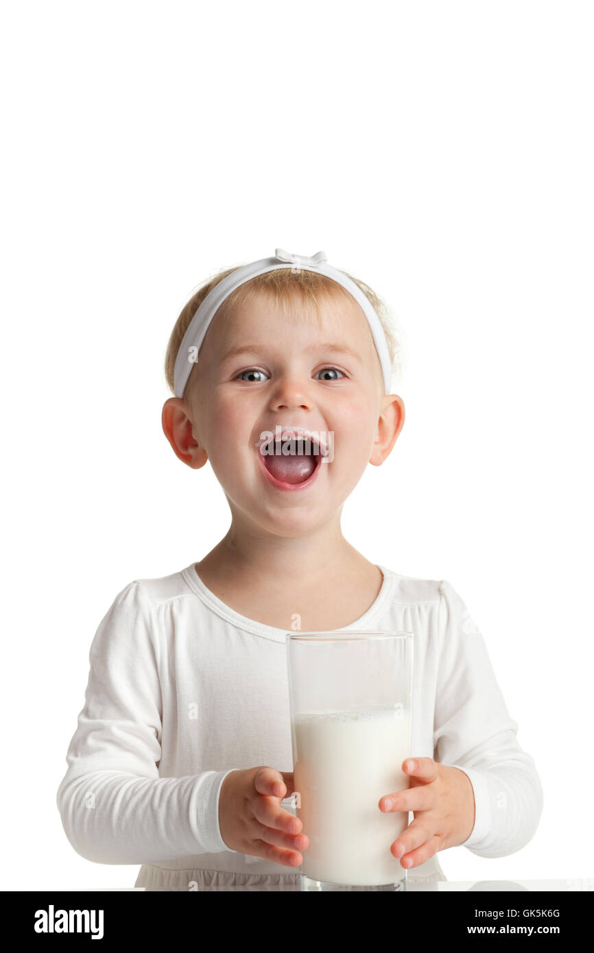 Nenita Tomando Leche Fotos E Imagenes De Stock Alamy