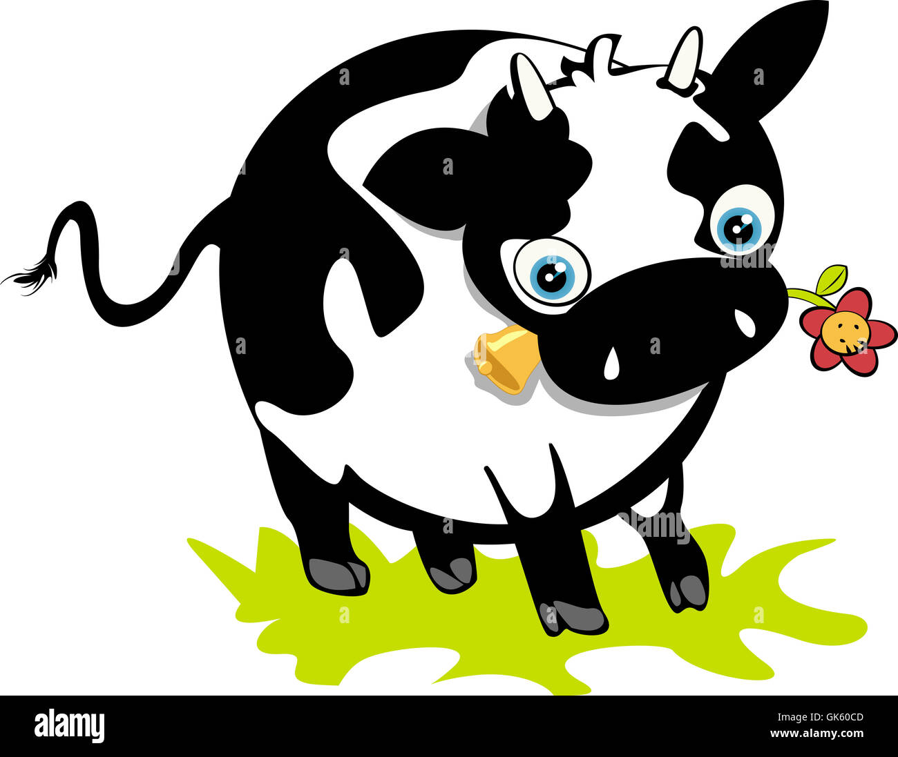 Vaca cute Foto de stock