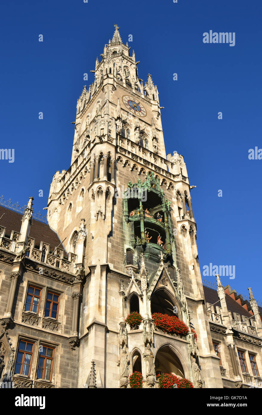 Ayuntamiento de Munich capital provincial Foto de stock