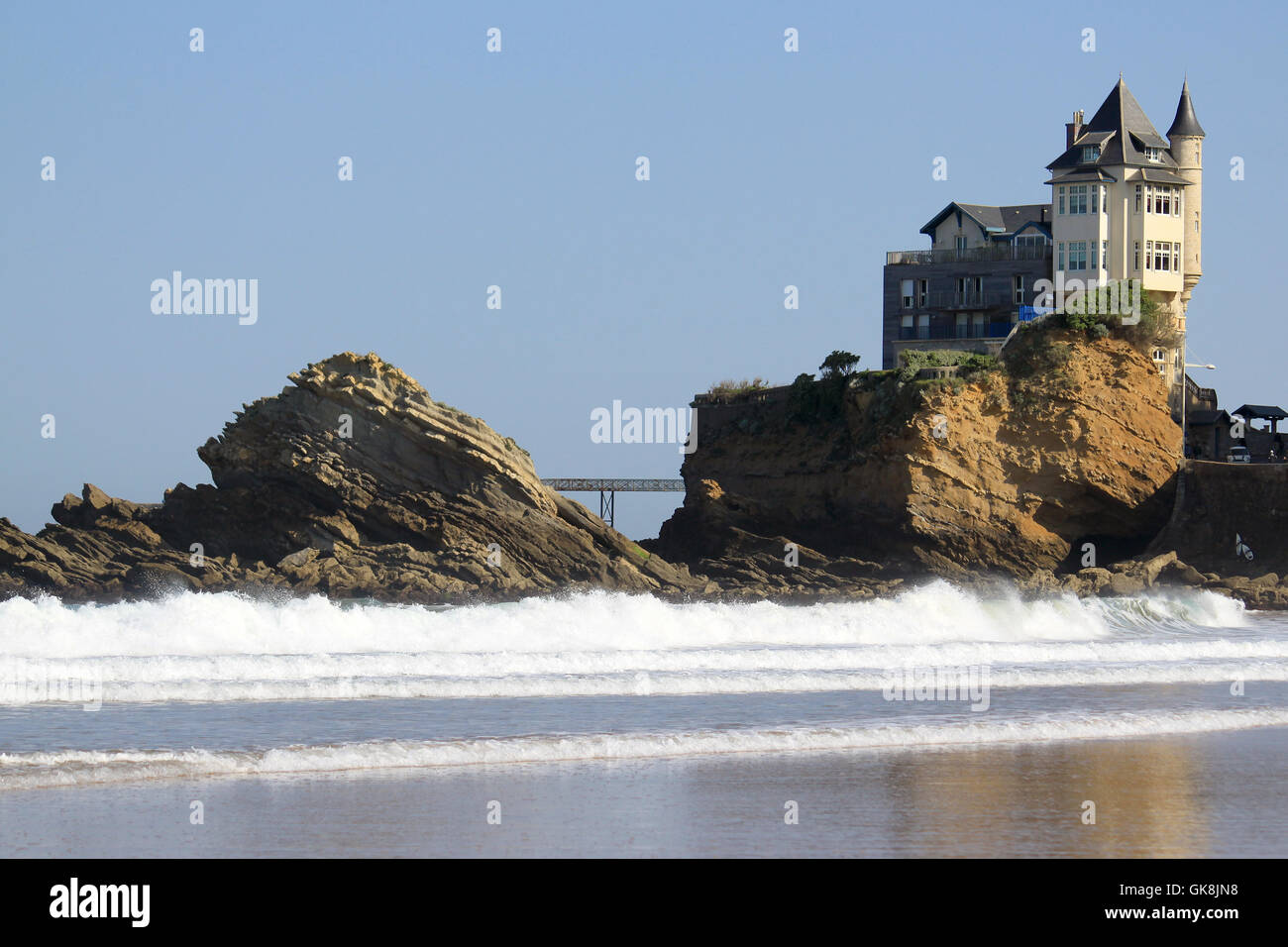 Balneario la playa Foto de stock