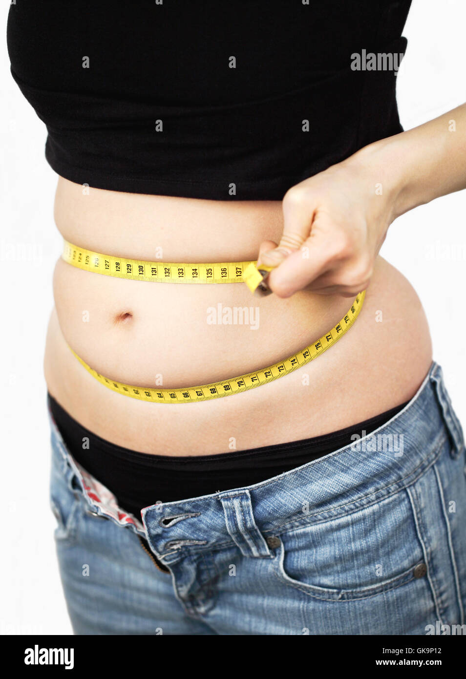 https://c8.alamy.com/compes/gk9p12/las-mujeres-con-sobrepeso-medidas-de-circunferencia-abdominal-gk9p12.jpg