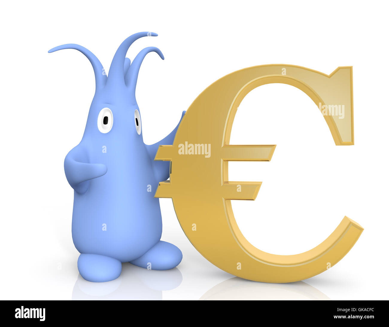 Símbolo del euro Foto de stock