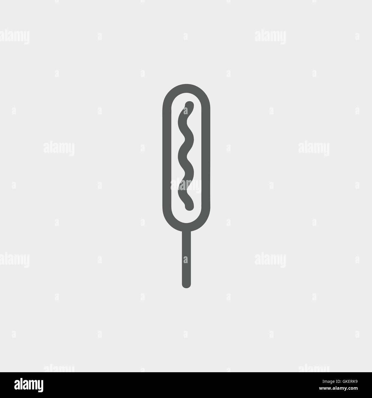 Salchicha De Hot Dog En Un Palo Im genes De Stock En Blanco Y Negro Alamy