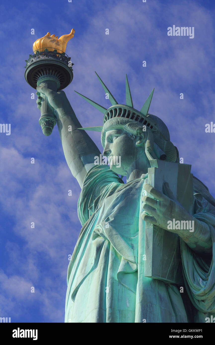 Los Estados Unidos, Nueva York, Ciudad de Nueva York, la Estatua de la libertad Monumento Nacional Foto de stock