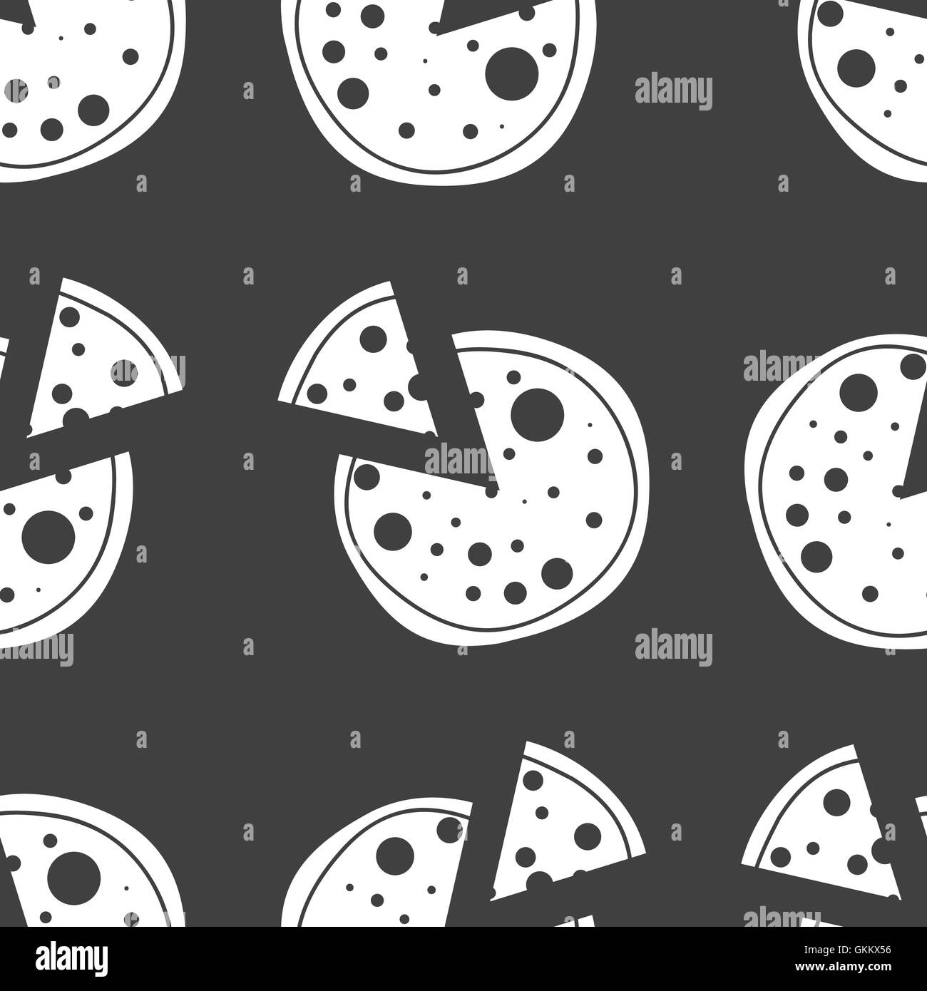 Pizza de dibujos animados Imágenes de stock en blanco y negro Alamy