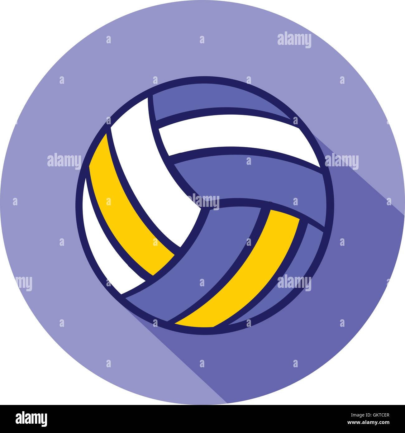 Pelota de voleibol Ilustración del Vector