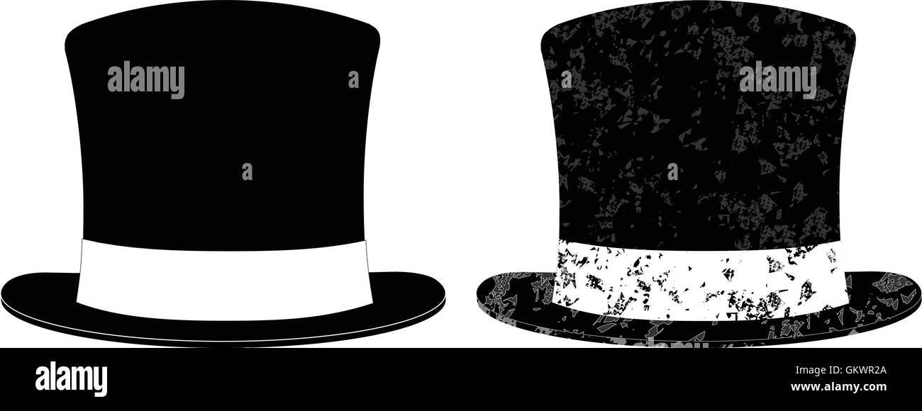 Sombrero de Copa negro Ilustración del Vector