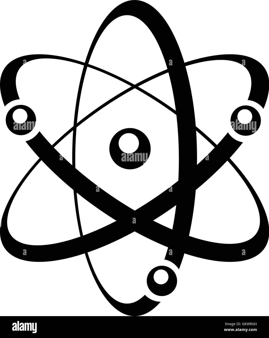 icono del átomo Ilustración del Vector