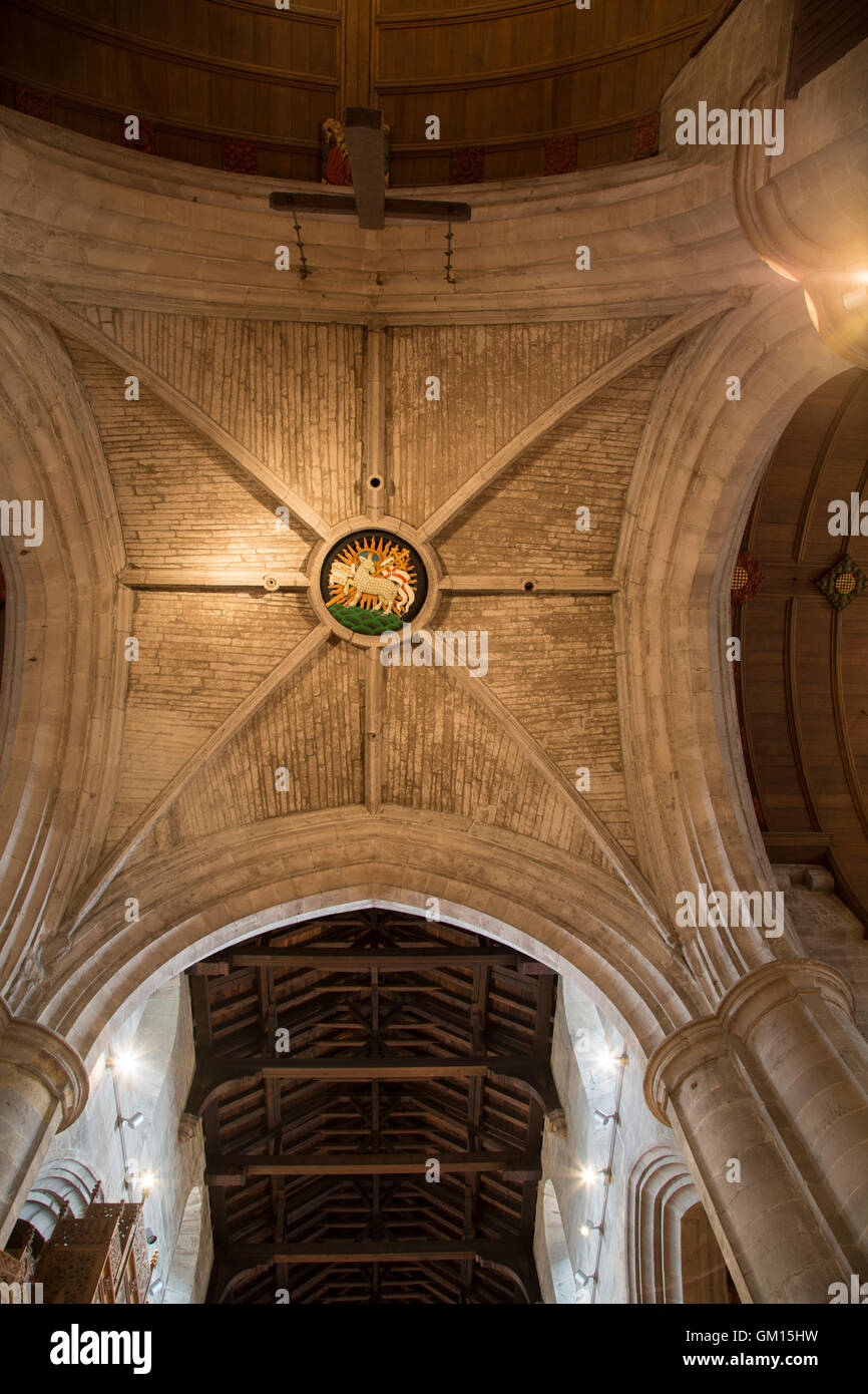 El techo de la iglesia de St John's Kirk, Perth, Scotland, Reino Unido Foto de stock