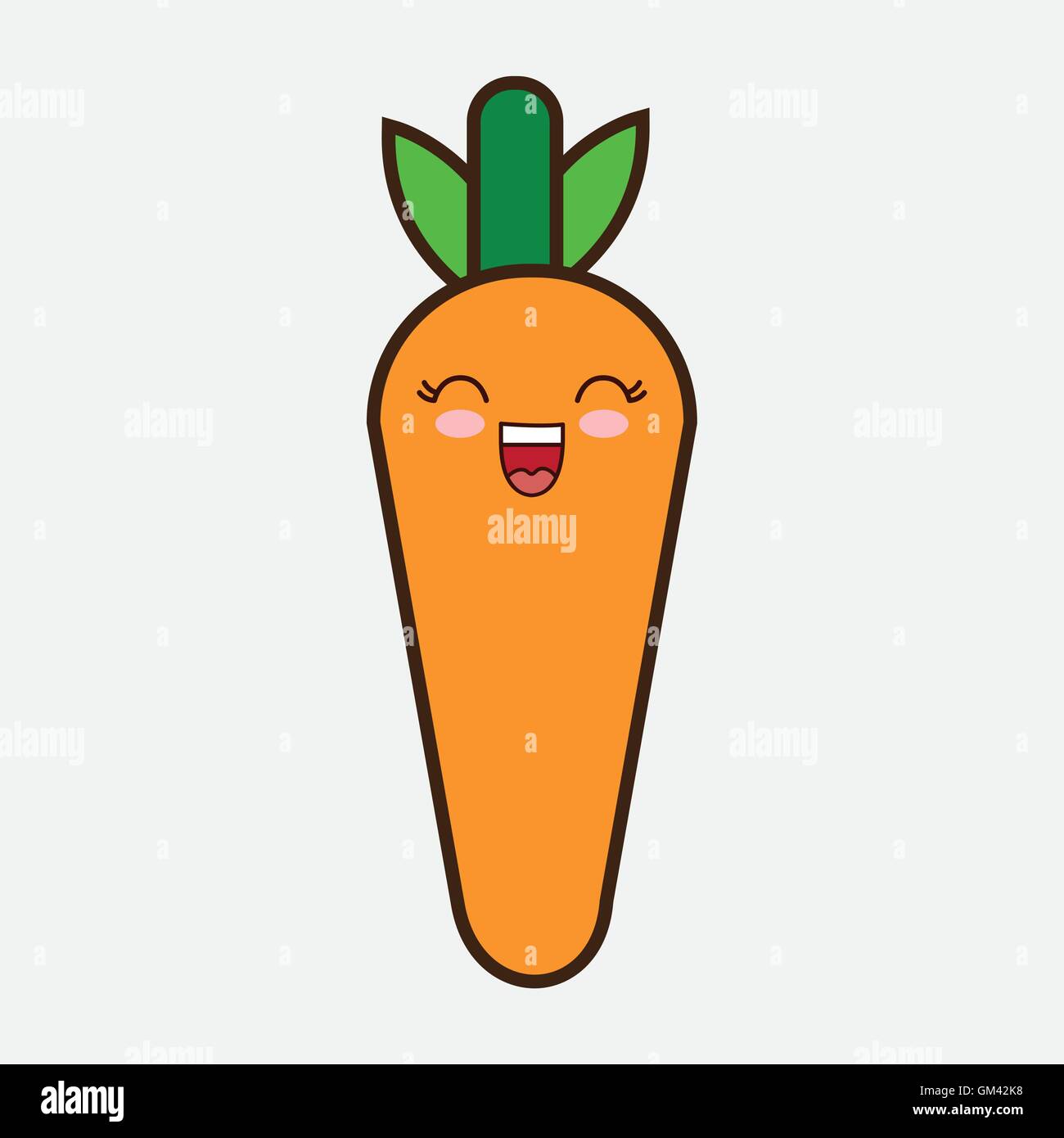 Kawaii cartoon alimentos saludables design Imagen Vector de stock - Alamy