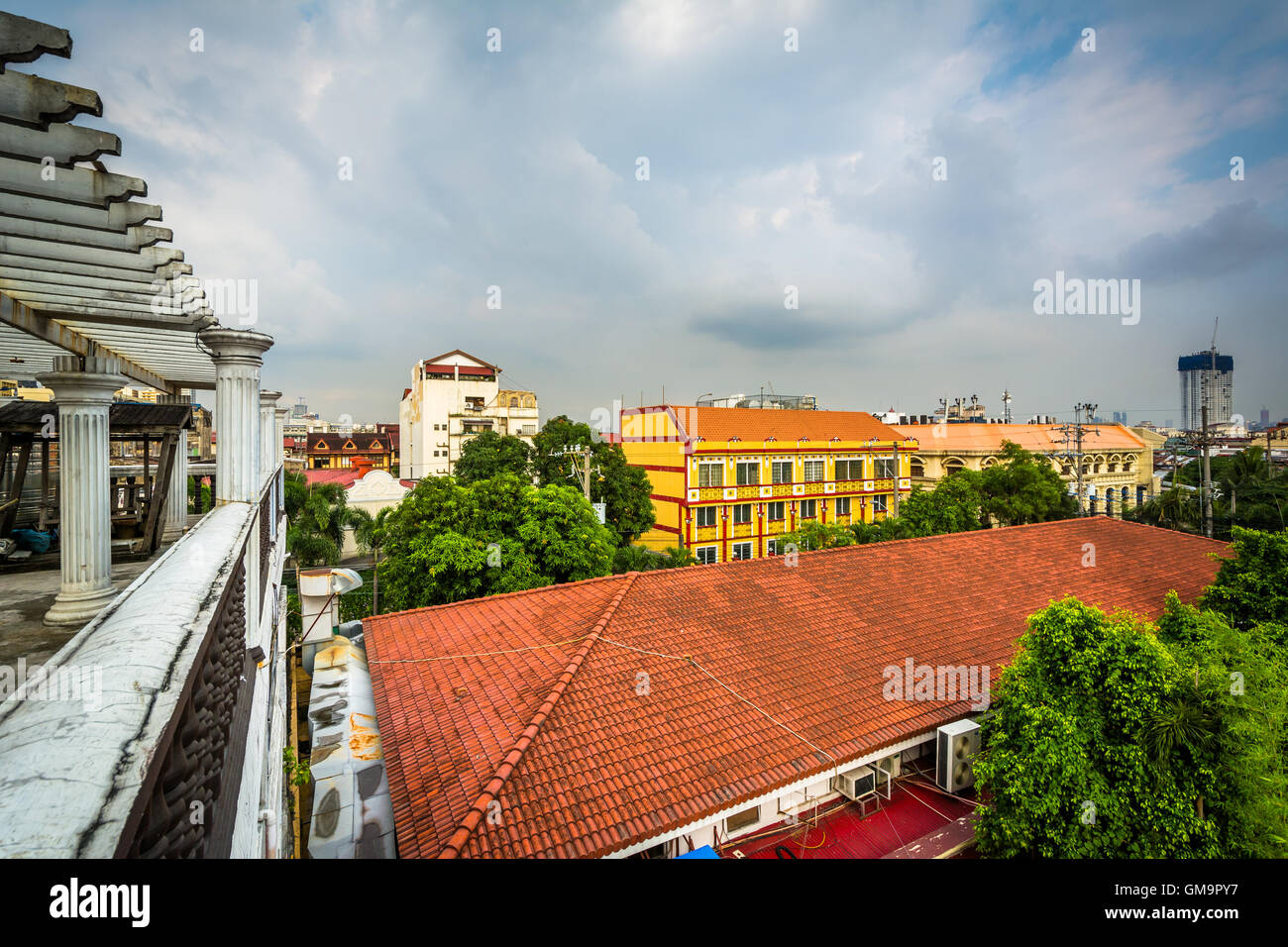 Vista de Intramuros en Manila, Filipinas. Foto de stock