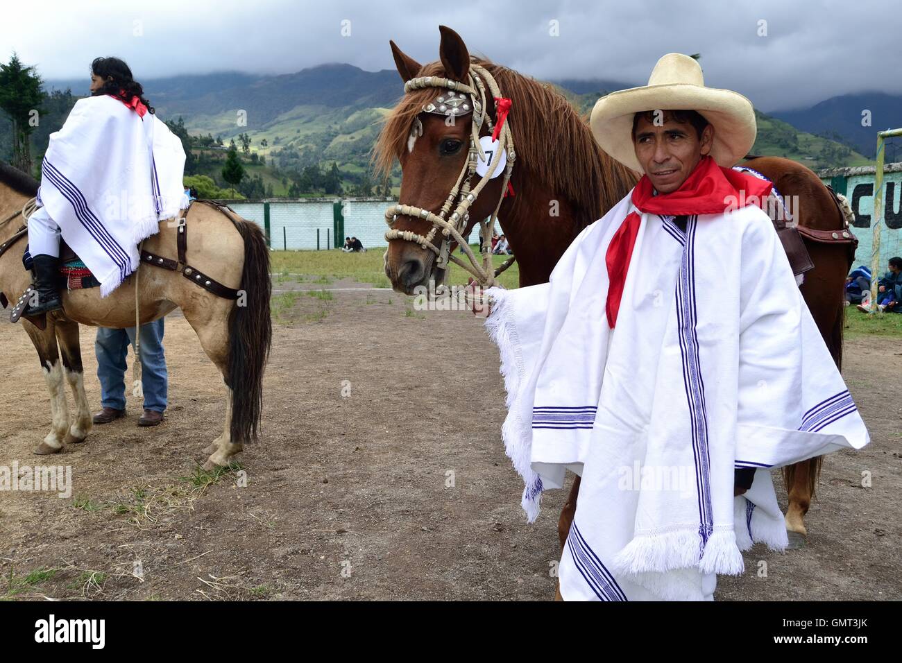 La competencia de caballos de paso fino - Feria Agropecuaria - Fiestas de  la Virgen del Carmen en Sapalache ' Las Huaringas ' - Perú Fotografía de  stock - Alamy