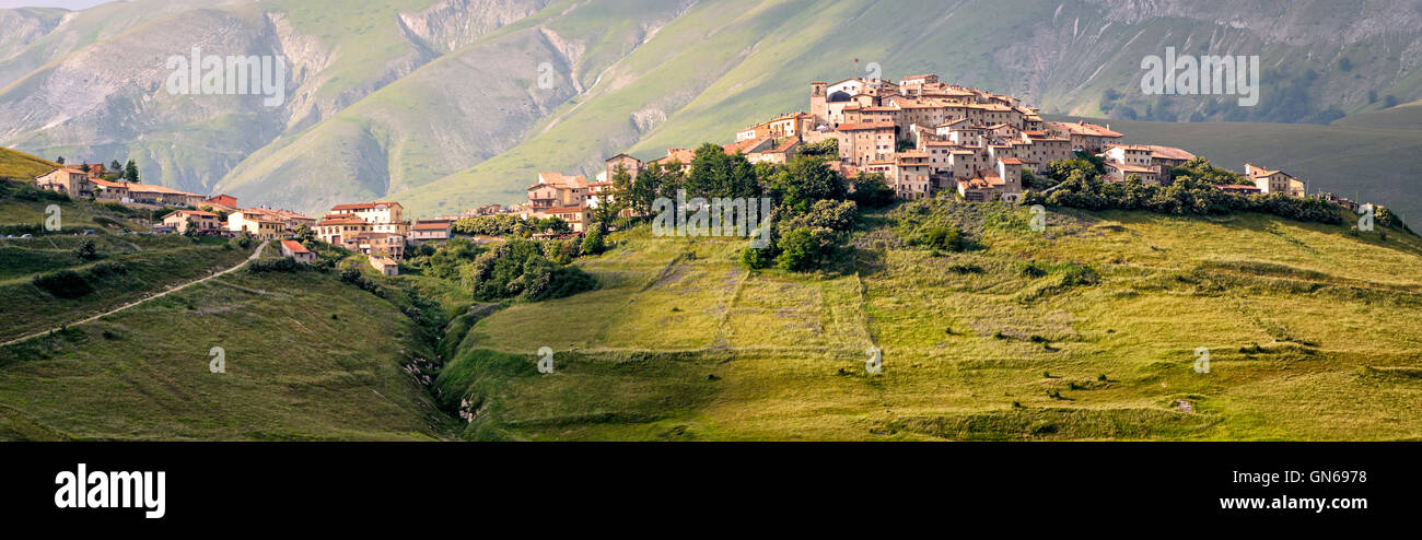 Castelluccio di Norcia (Umbría) Foto de stock