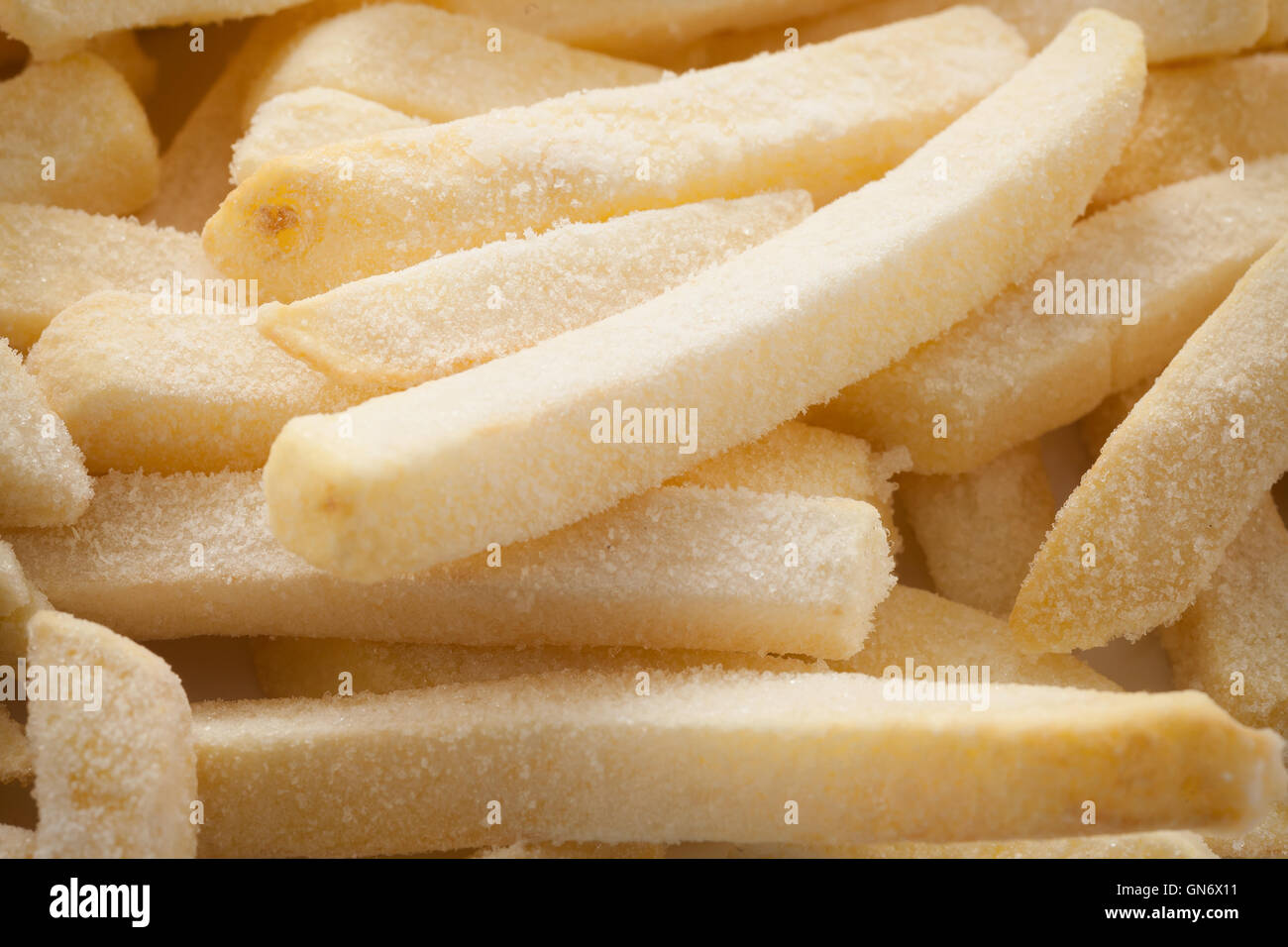 Congelar papas fritas francés plana cerca todavía ponen la vida junk  fastfood Fotografía de stock - Alamy