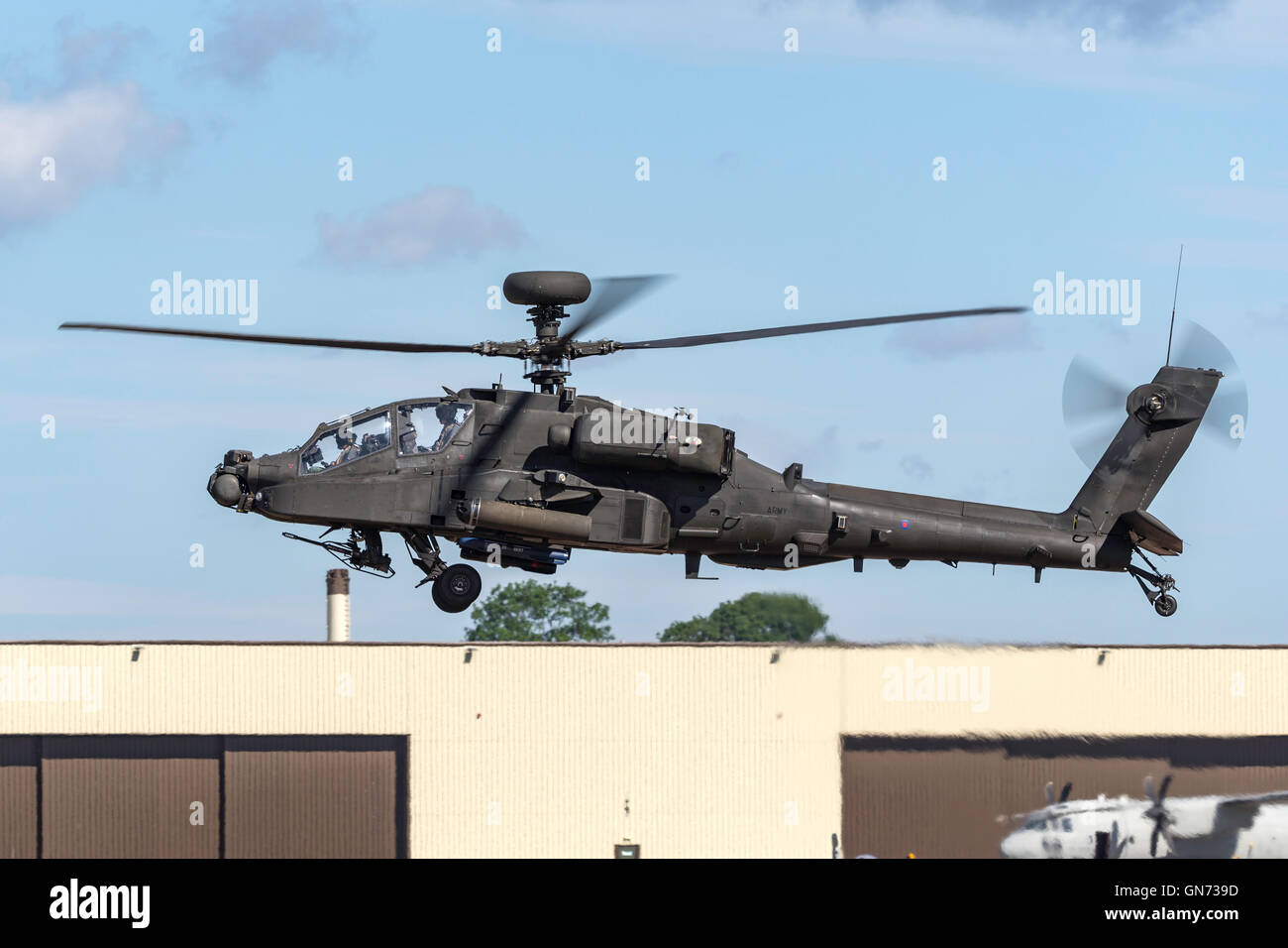 Royal Army Air Corps Westland WAH-64D Apache helicóptero de ataque Foto de stock
