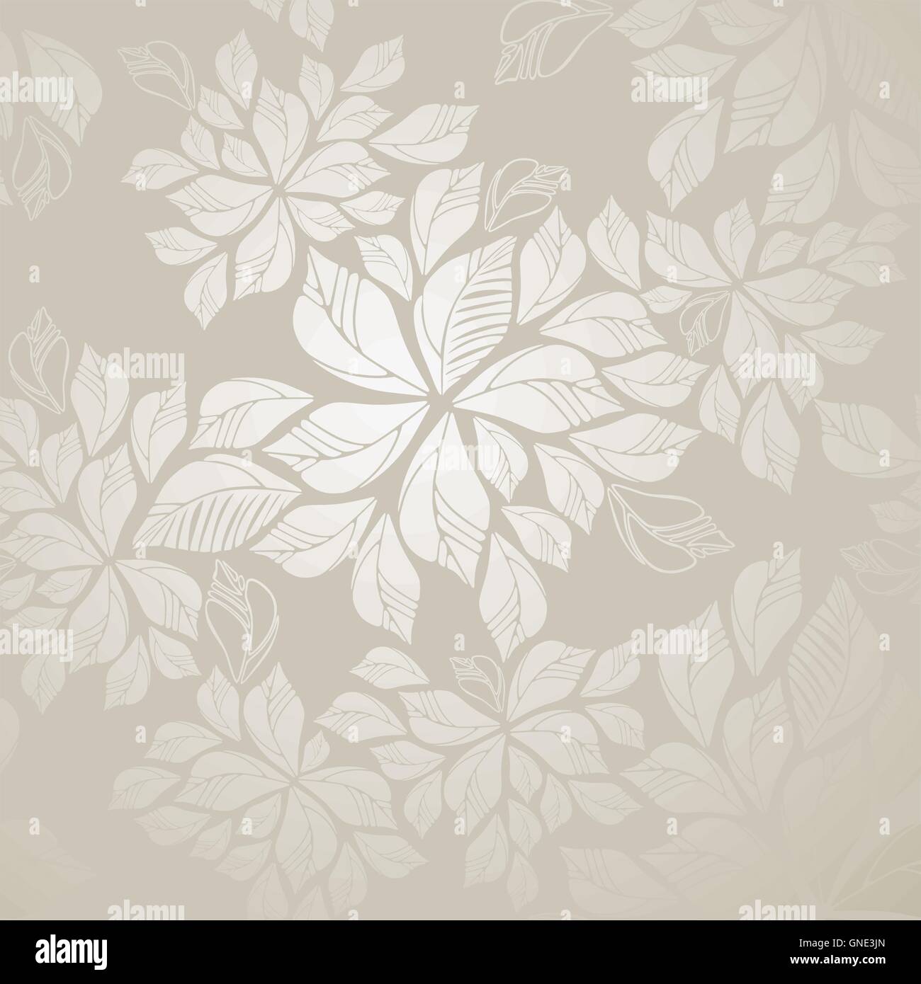 Papel tapiz de hojas plateadas perfecta Imagen Vector de stock - Alamy