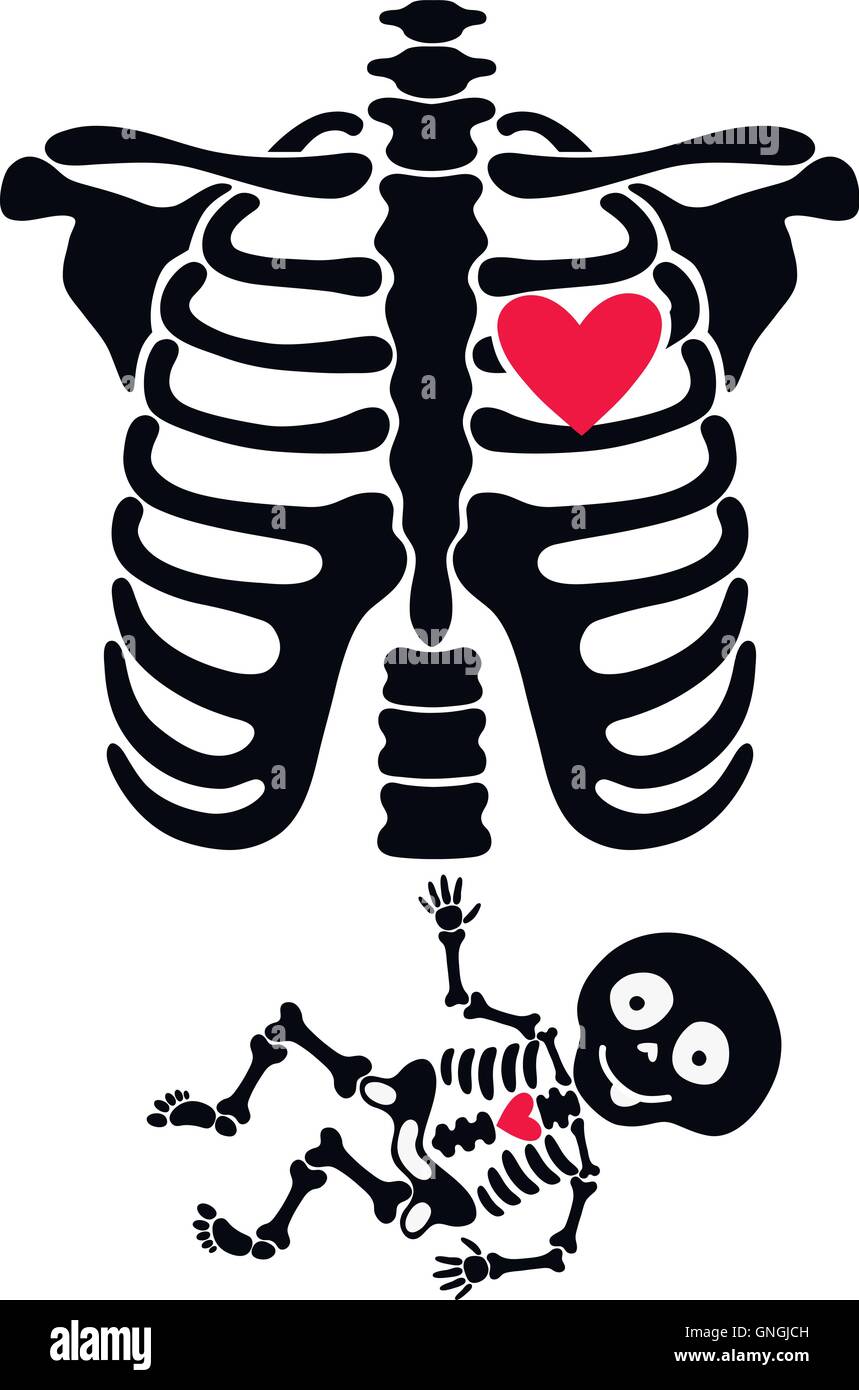 Embarazada Gracioso Esqueletos La Mama Y El Bebe Imagen Vector De Stock Alamy Embarazada Gracioso Esqueletos La Mama Y El Bebe Imagen Vector De Stock Alamy