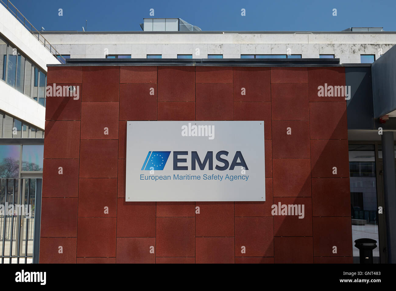 Lisboa, Portugal, el logo de la EMSA Foto de stock