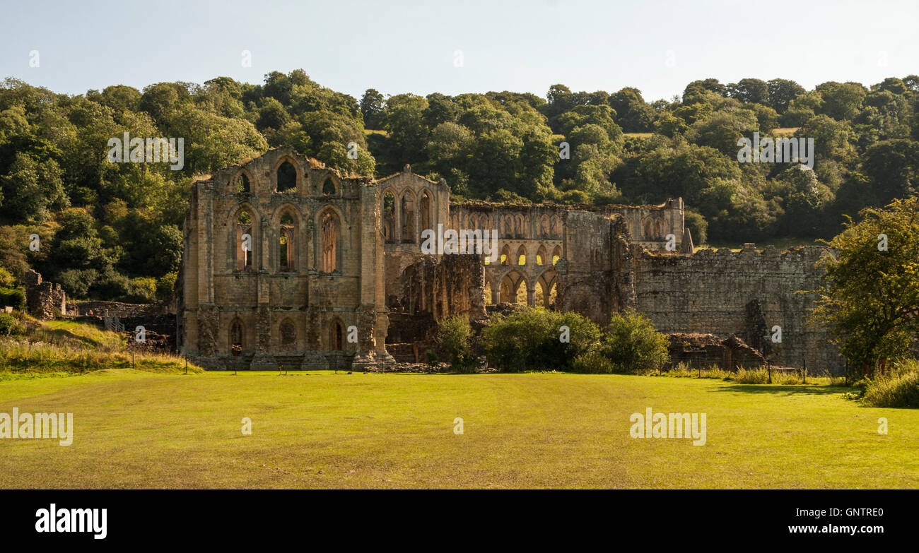 La Abadía de Rievaulx en North Yorkshire, Inglaterra Foto de stock