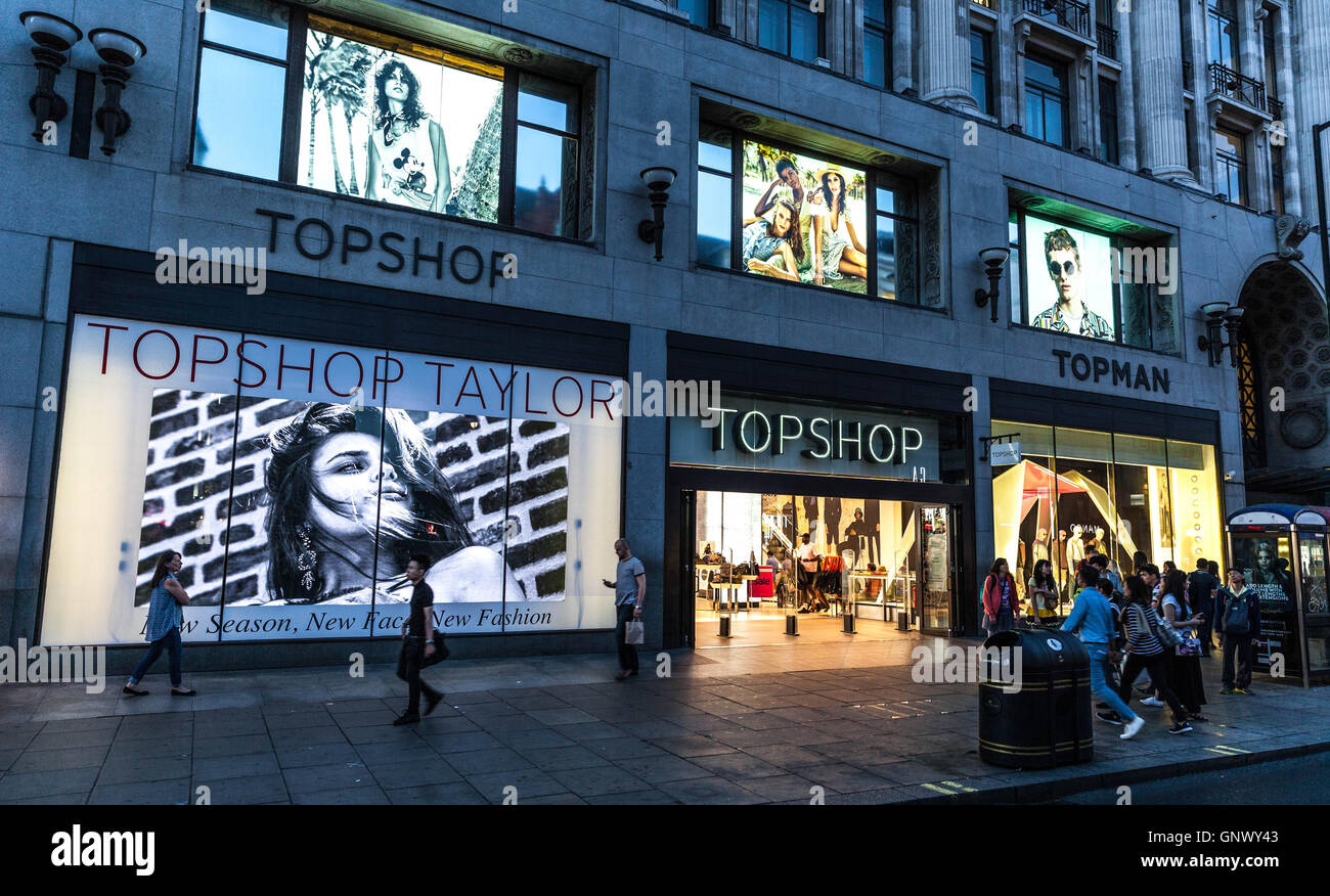 Topshop, Oxford Street, Londres, Inglaterra, Reino Unido Fotografía de  stock - Alamy