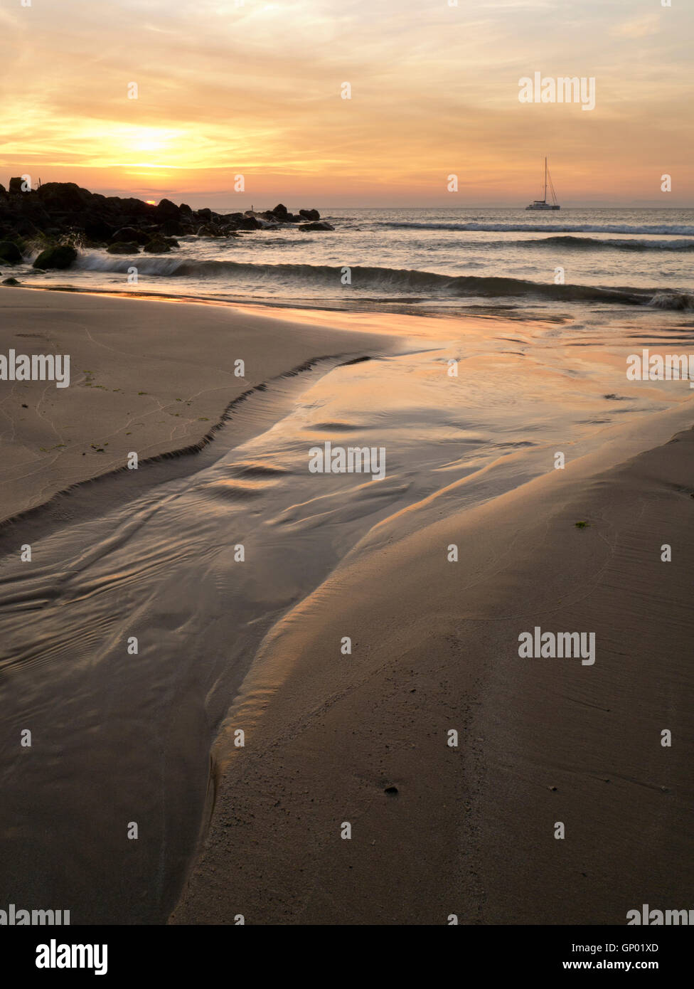 Machrihanish Beach, en el sur de Kintyre Foto de stock