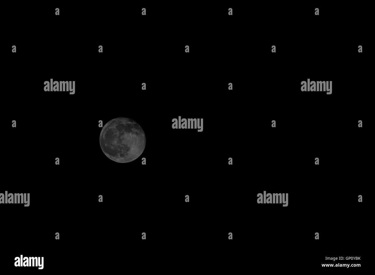 Cielo de la noche de luna Foto de stock