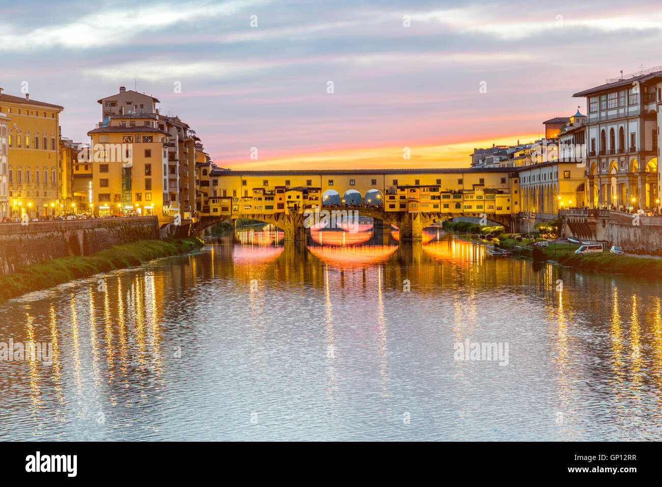 Vista del paisaje urbano de Florencia Foto de stock