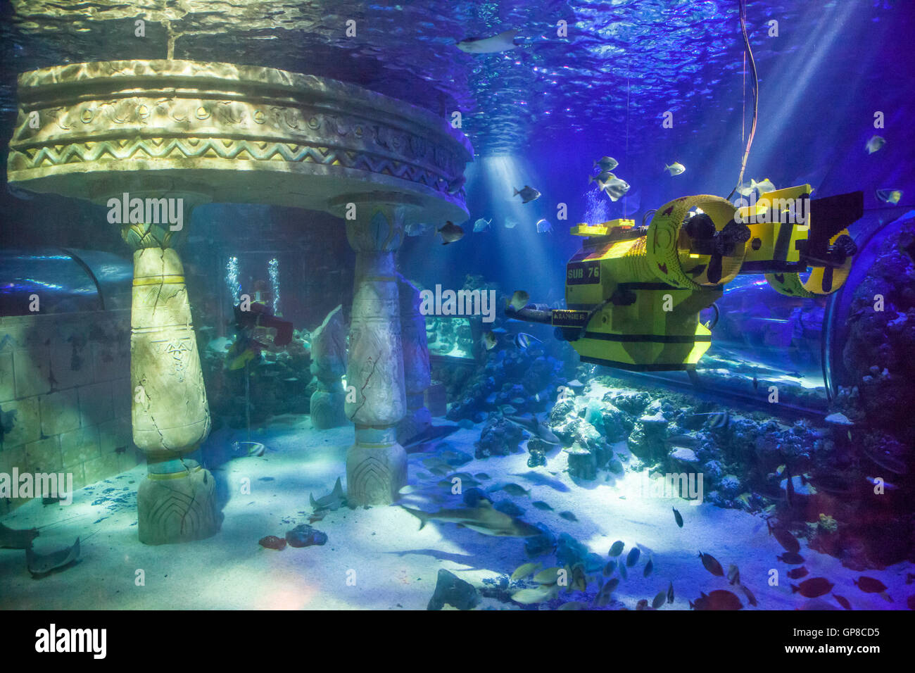 En el submarino Atlantis Legoland Foto de stock