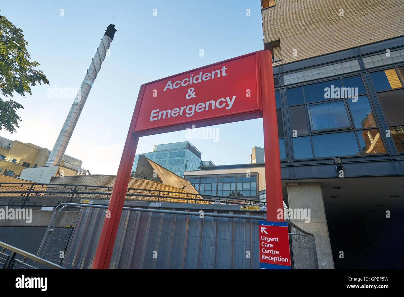 Departamento de accidentes y urgencias, St Mary's Hospital de Paddington A&E Foto de stock