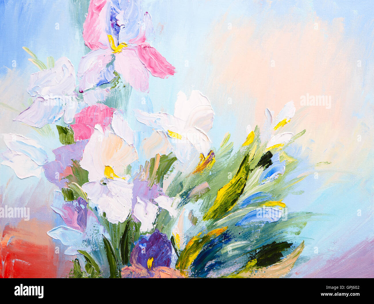 Pintura al óleo hermosas flores fotografías e imágenes de alta resolución -  Alamy