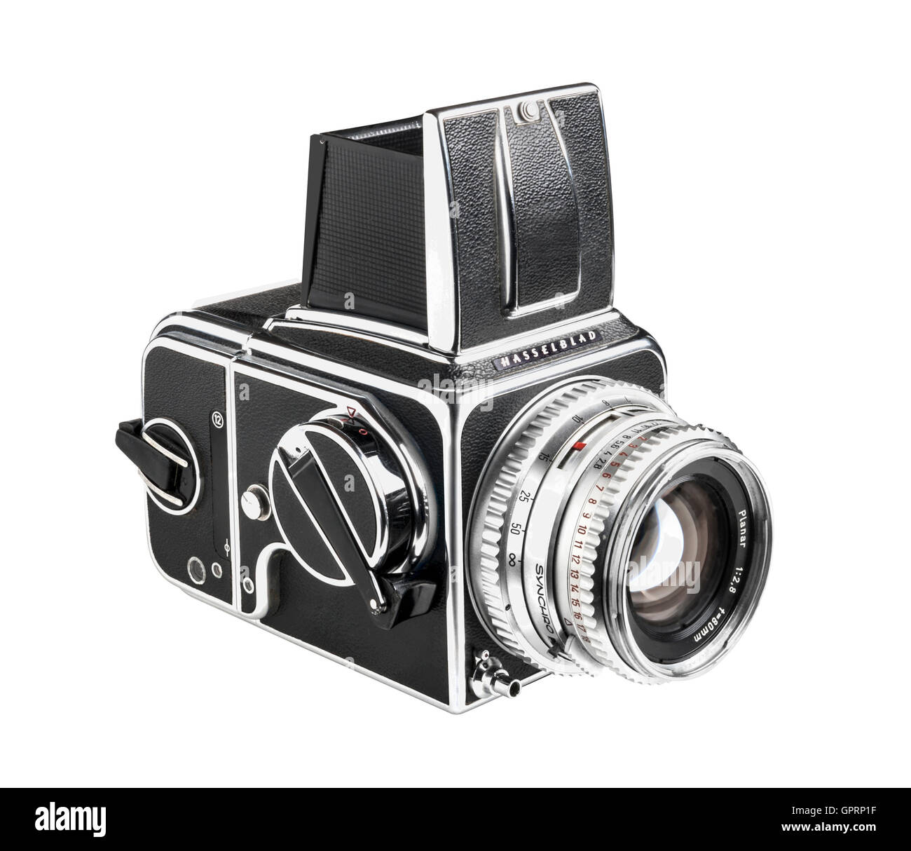 Raro 1972 Hasselblad 500 cm con C designación y lente de 80 mm Foto de stock