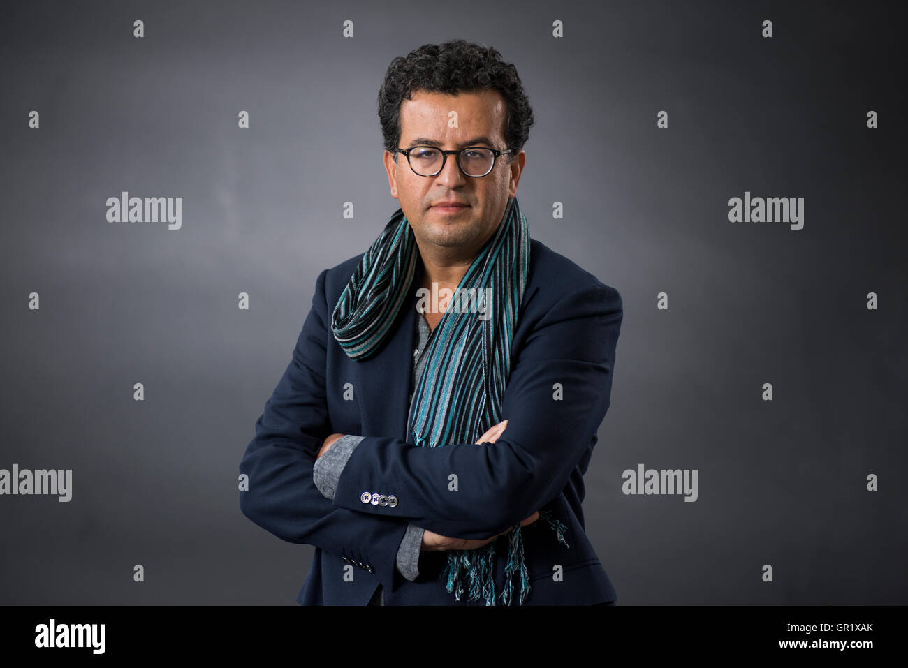 Escritor libio Hisham Matar. Foto de stock