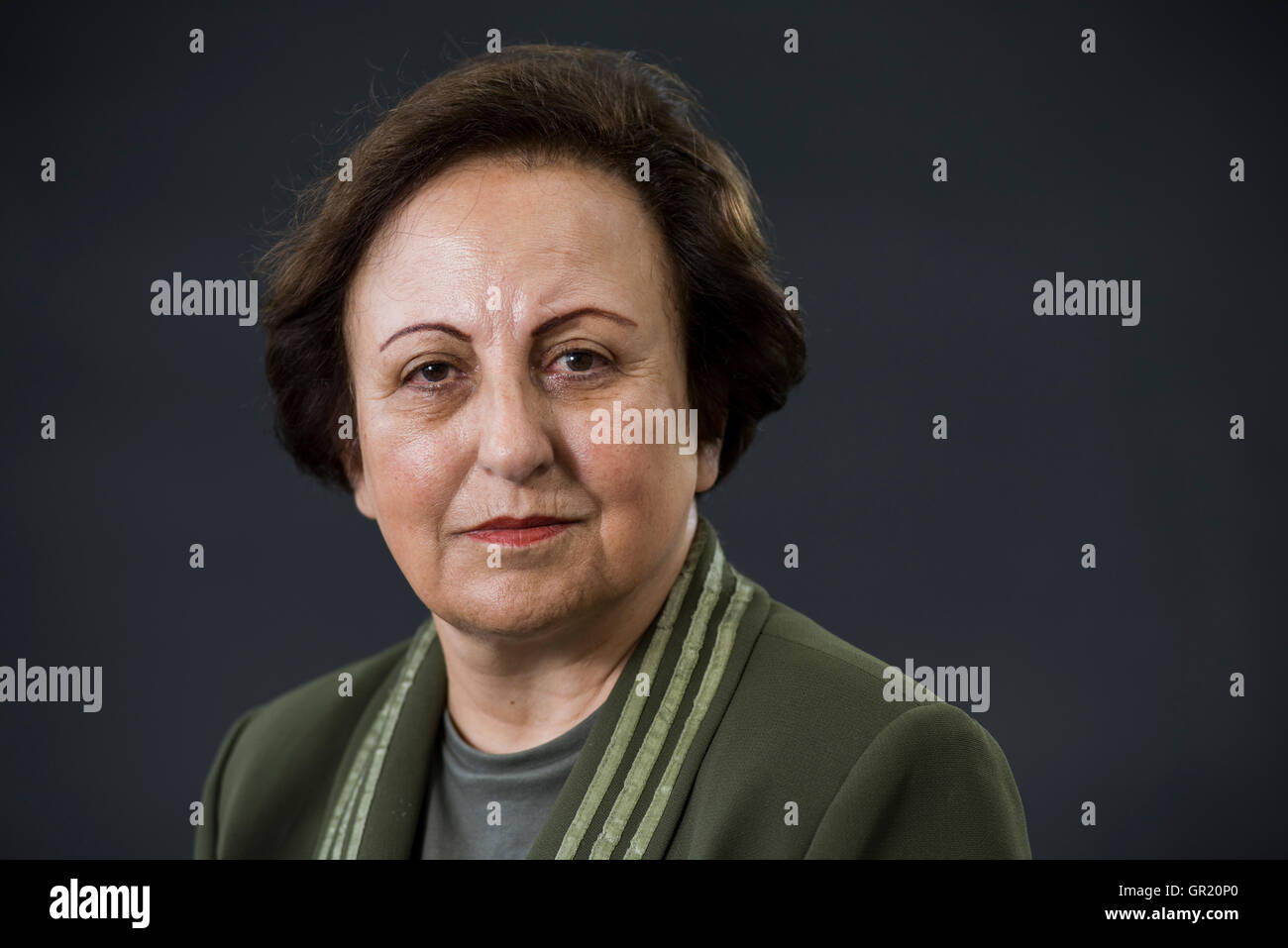Abogada iraní y activista de derechos humanos Shirin Ebadi. Foto de stock