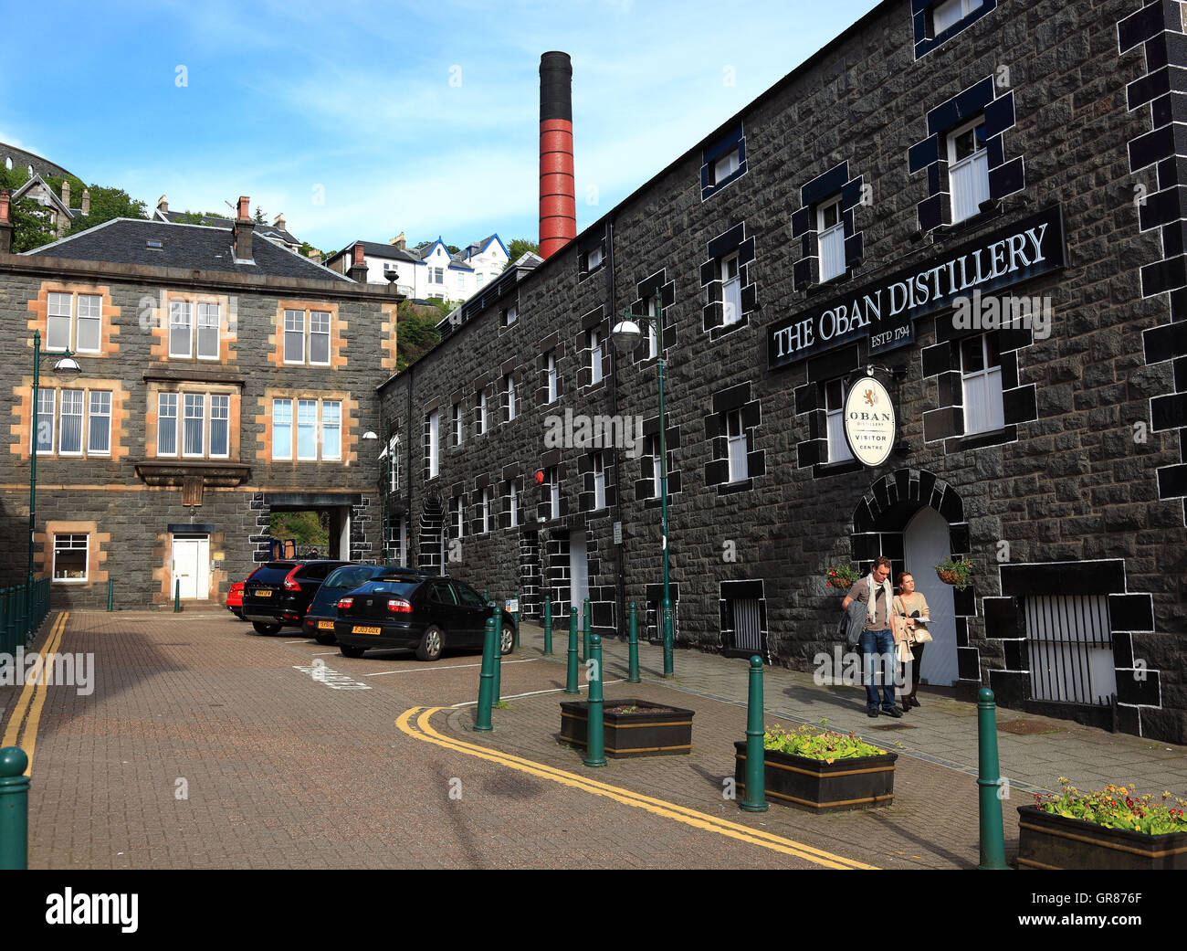 Escocia, de la ciudad de Oban, destilería de whisky Oban. Foto de stock