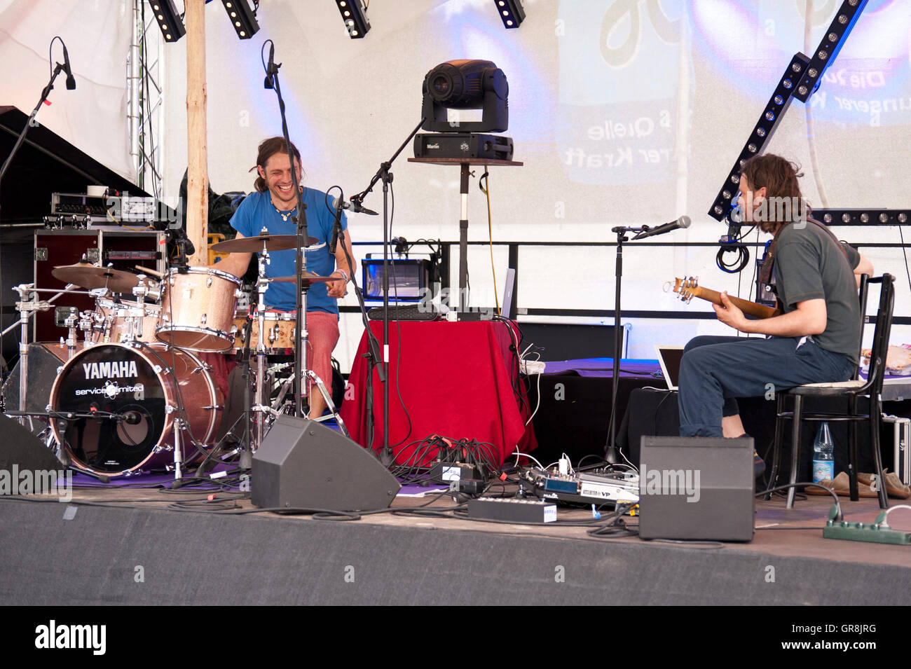 Die Reise en vivo en el 26. Zappanale en Bad Doberan, Alemania, 17 de julio de 2015. Foto de stock