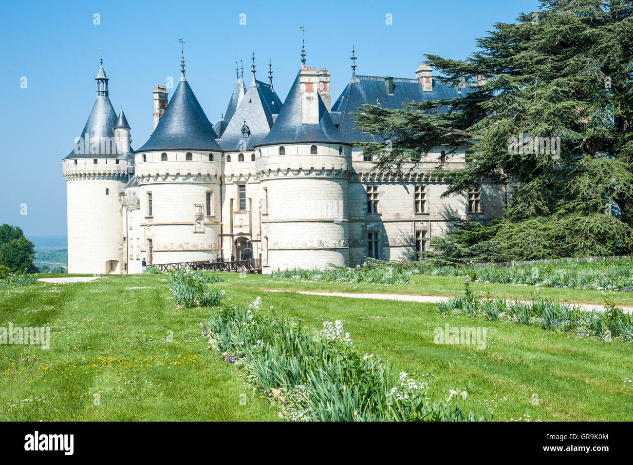 Castillo Château de Chaumont-sur-Loire France Foto de stock