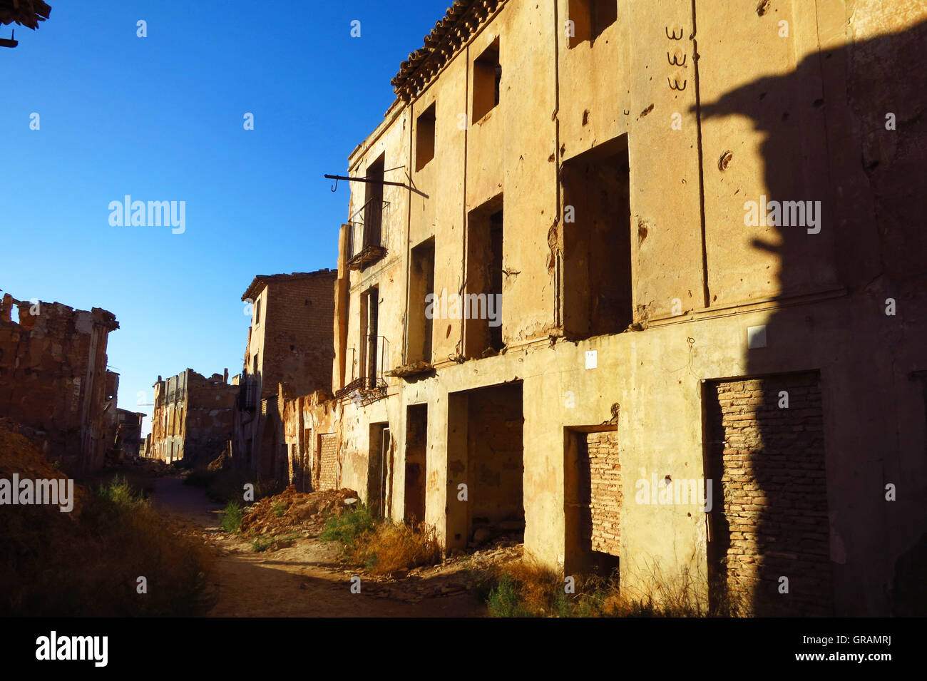 Belchite Foto de stock